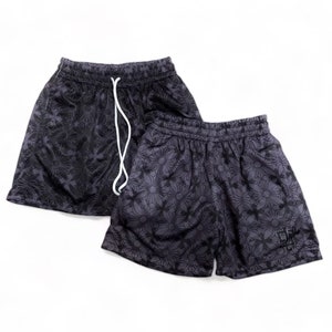 LS Reversible Mesh Shorts - Black/Gray(Chrome Hearts Inspired)