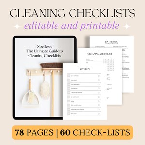 Cleaning Checklist Printable, Daily Cleaning Routine, Home Organization ...