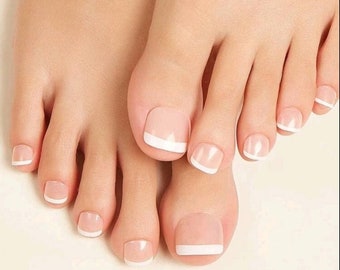 Nails - short French toes