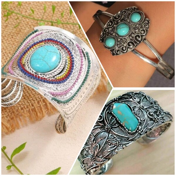 Bangle - turquoise cuff