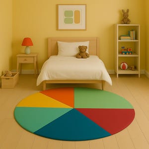 Charming morden 100%Wool Rug – Vibrant Hand Tufted morden piece in 6x6, 8x8 & More Sizes