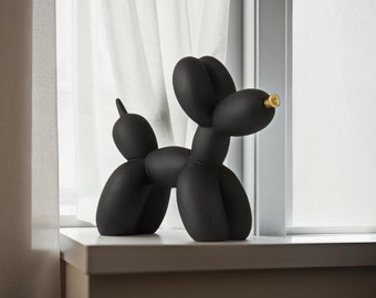 Modern Balloon Animal Resin Dog Statue Desk Ornament| Home Decoration