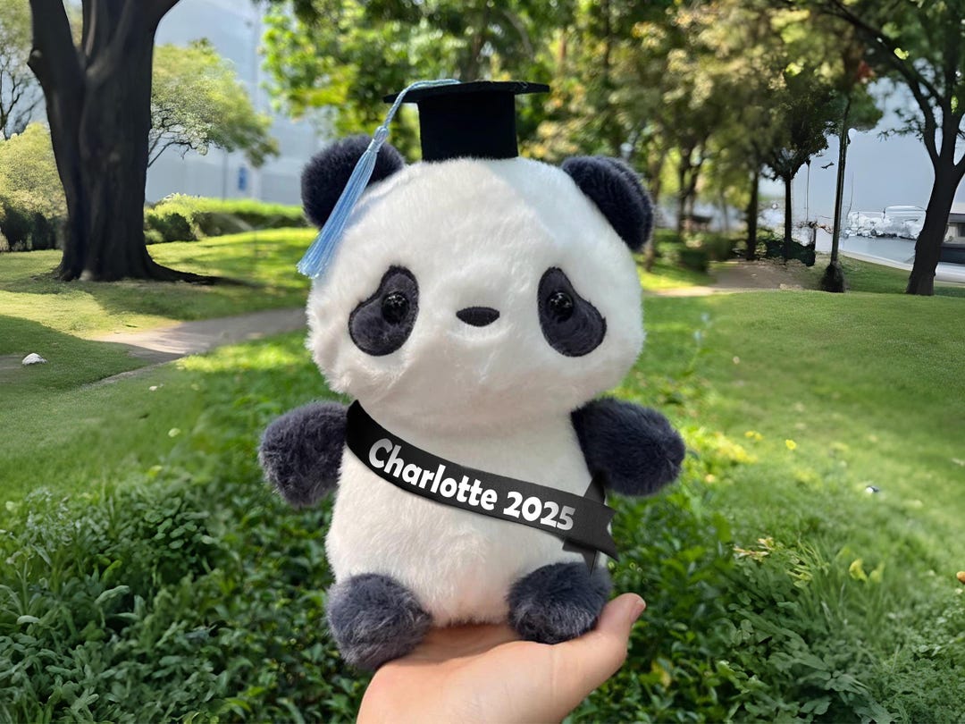 Graduation Panda Plush – Personalized Class of 2025 Gift – Custom ...