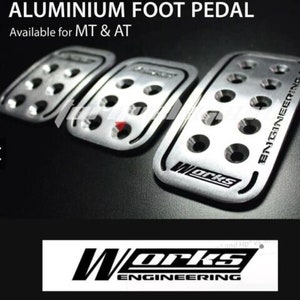 WORKS ENGINEERING Foot Pedal Pad (Manual) T7 Aluminum Billet Racing Pedal Kit Expedite Shipping