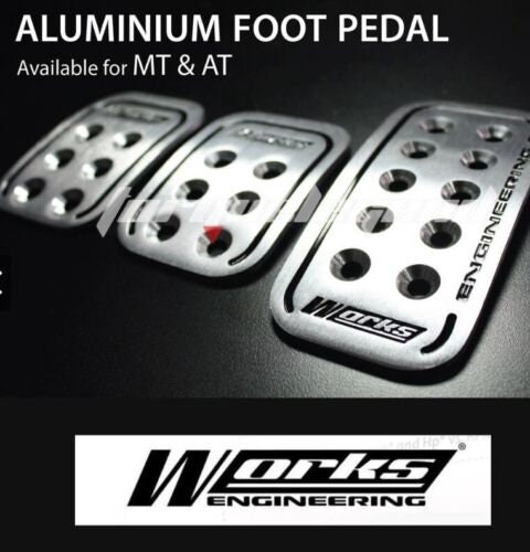 Auto Pedal Set Aluminium Anti Rutsch Auto Gaspedal und Brems Pedal abdeckung  (Silber) : : Auto & Motorrad
