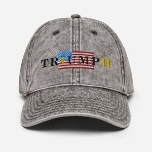 Trump Triumph Flag Hat (Denim)