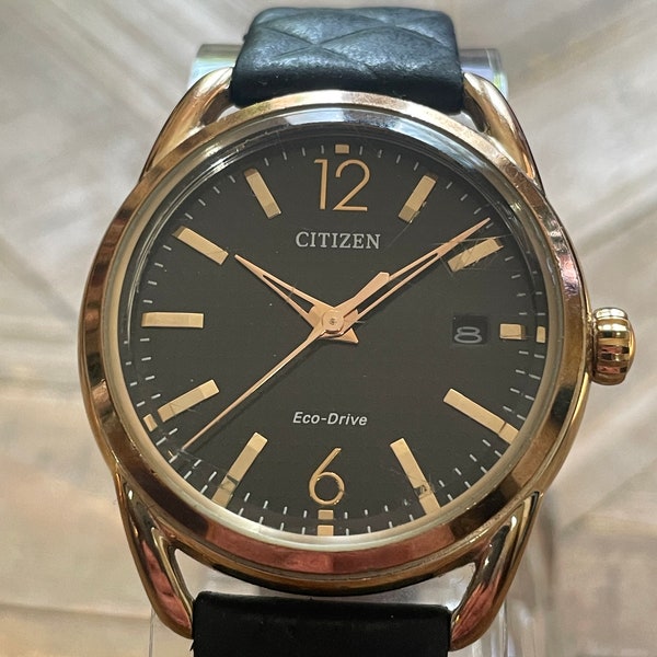 CITIZEN Eco Drive Water Resistant Stainless Steel Black Wristwatches