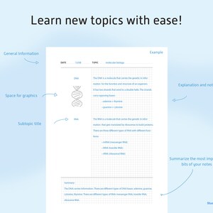 Cornell Notes Printable Template Study Template Guide Uni Exam Study ...