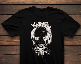 Camiseta Haunted Doll Silhouette / Camiseta gótica / Camiseta de terror / Camiseta oscura / Moda gótica / Camiseta morbosa / Camiseta Nu-Goth / Grunge