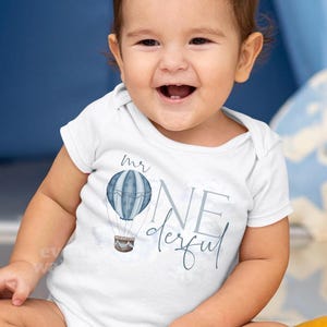 1st balloon birthday blue mister bodysuit boho boy boys cake custom dad one-derful derful family first he isnt little mister matching mama me mommy mr one onederful onsie outfit family wonderful party pastel personalized shirt tee theme tshirt year