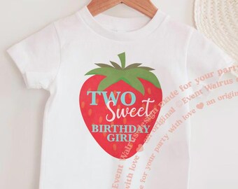 2 Sweet Strawberry Shirt 2nd Birthday Girl Strawberry Shirt Toddler Girl 2 Sweet Toddler Tee I'm Two Sweet Strawberry Shirt Kid 2nd Birthday