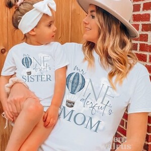1st balloon birthday blue mister bodysuit boho boy boys cake custom dad one-derful derful family first he isnt little mister matching mama me mommy mr one onederful onsie outfit family wonderful party pastel personalized shirt tee theme tshirt year