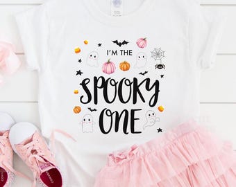 Spooky One Shirt Girl Spooky One Custom Shirt Pink Halloween Birthday This Little Boo Is One Girl Halloween Birthday Outfit Spooky Boo Tees