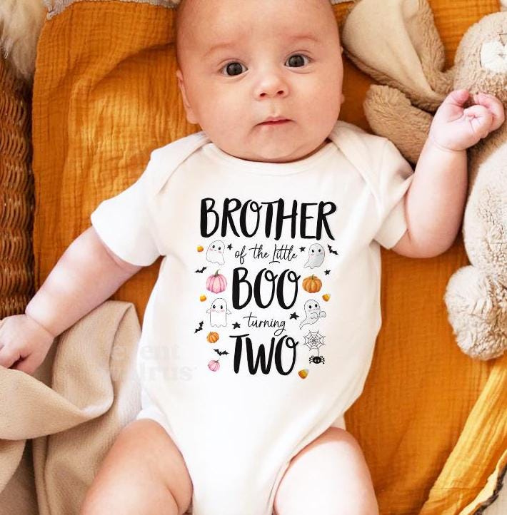 Boo I'm Two Outfit This Little Boo is Turning Two Spooky Birthday Shirt ...