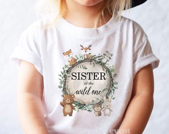 Wild One Family Shirts Matching Birthday Shirts Rustic Wood Zoo Jungle Wild Shirt 1st Birthday Shirt Forest Animal Birthday Wild One Shirt