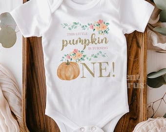Little Pumpkin Girl 1st Birthday Outfit, First Birthday Harvest Theme, One Little Pumpkin First Birthday Shirt, Little Pumpkin Is One Shirt