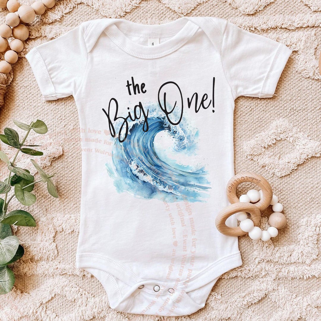 The Big One Onsie, Big Wave 1st Birthday Outfit, the Big One Ocean Wave ...