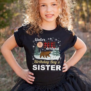 1 1derland 1st baby birthday dad daddy son derland first boy matching mama mom mommy onder onderland onederland one outfit shirt  t tee tshirt winter wonder wonderland forest bear woodland lumberjack tree farmhouse rustic red black buffalo plaid snow