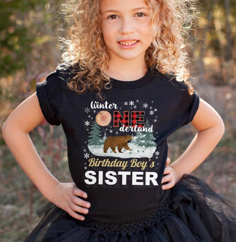 1 1derland 1st baby birthday dad daddy son derland first boy matching mama mom mommy onder onderland onederland one outfit shirt  t tee tshirt winter wonder wonderland forest bear woodland lumberjack tree farmhouse rustic red black buffalo plaid snow