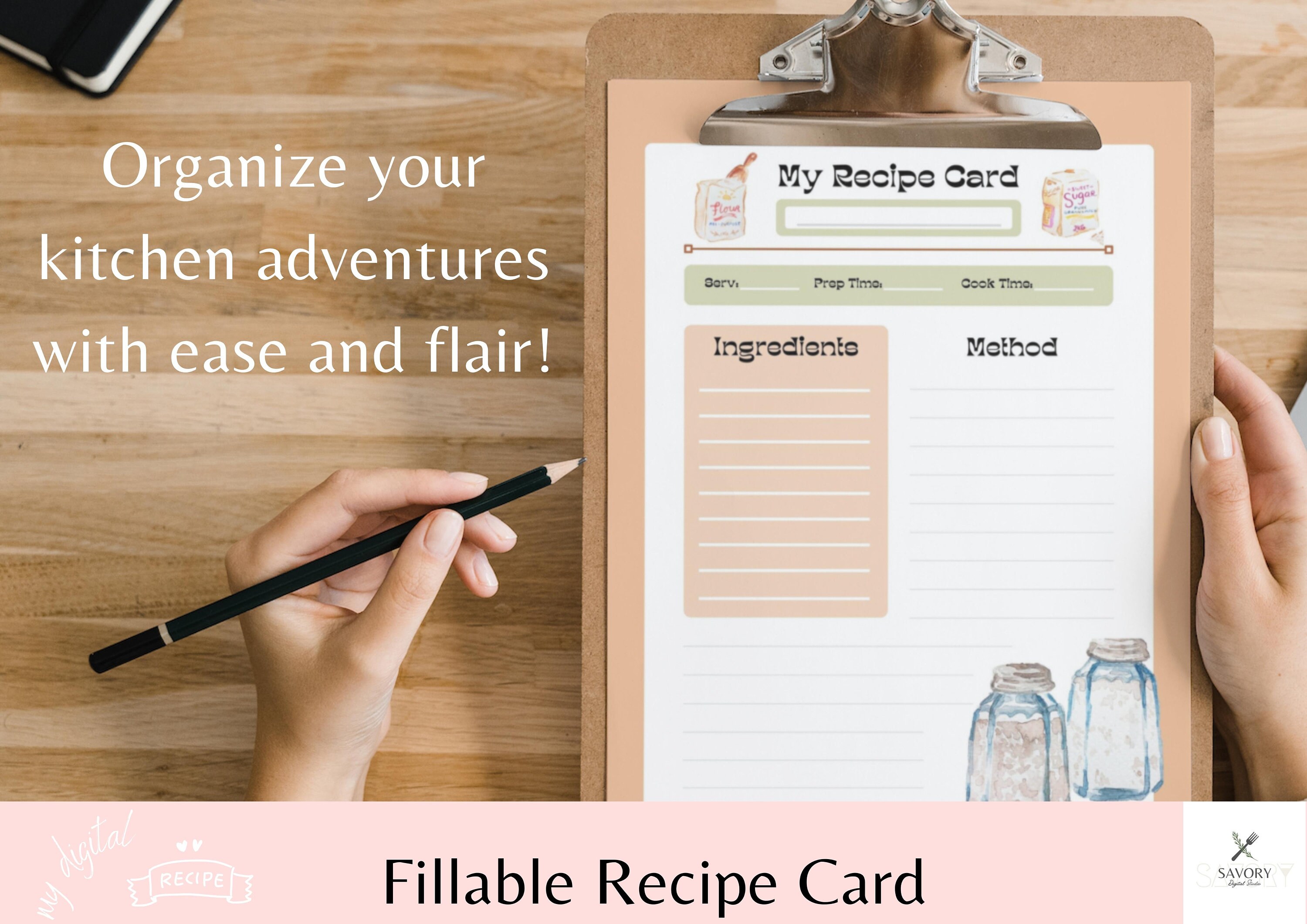 Recipe Book Template | Recipe Fillable Template | Healthy Dessert ...