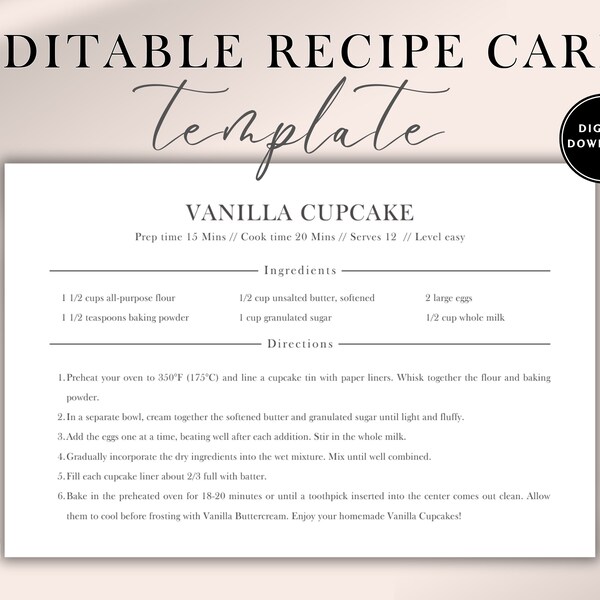 Recipe - Etsy