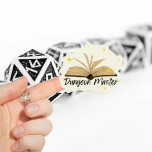 Dungeon Master Class Sticker, Vinyl Stickers, Nerdy Stickers, Gaming Sticker, DM Gift, D20 Sticker, Tabletop Games