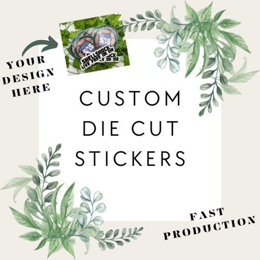 Custom Die Cut Vinyl Waterproof Stickers - Etsy