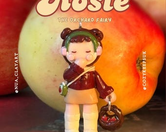 Rosie the Orchard Fairy | nua character | Polymer Clay Keychain