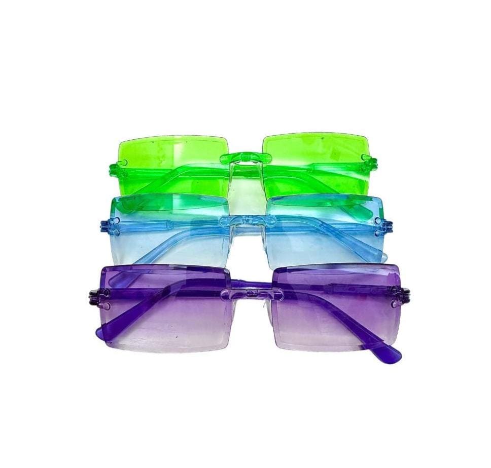 Rave Sunglasses 3-pack: Colorful Festival Party Shades - Etsy display picture 3