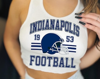 Indianapolis Football Graphic Shirt | Vintage Style Game Day Tee | Retro Sports Apparel