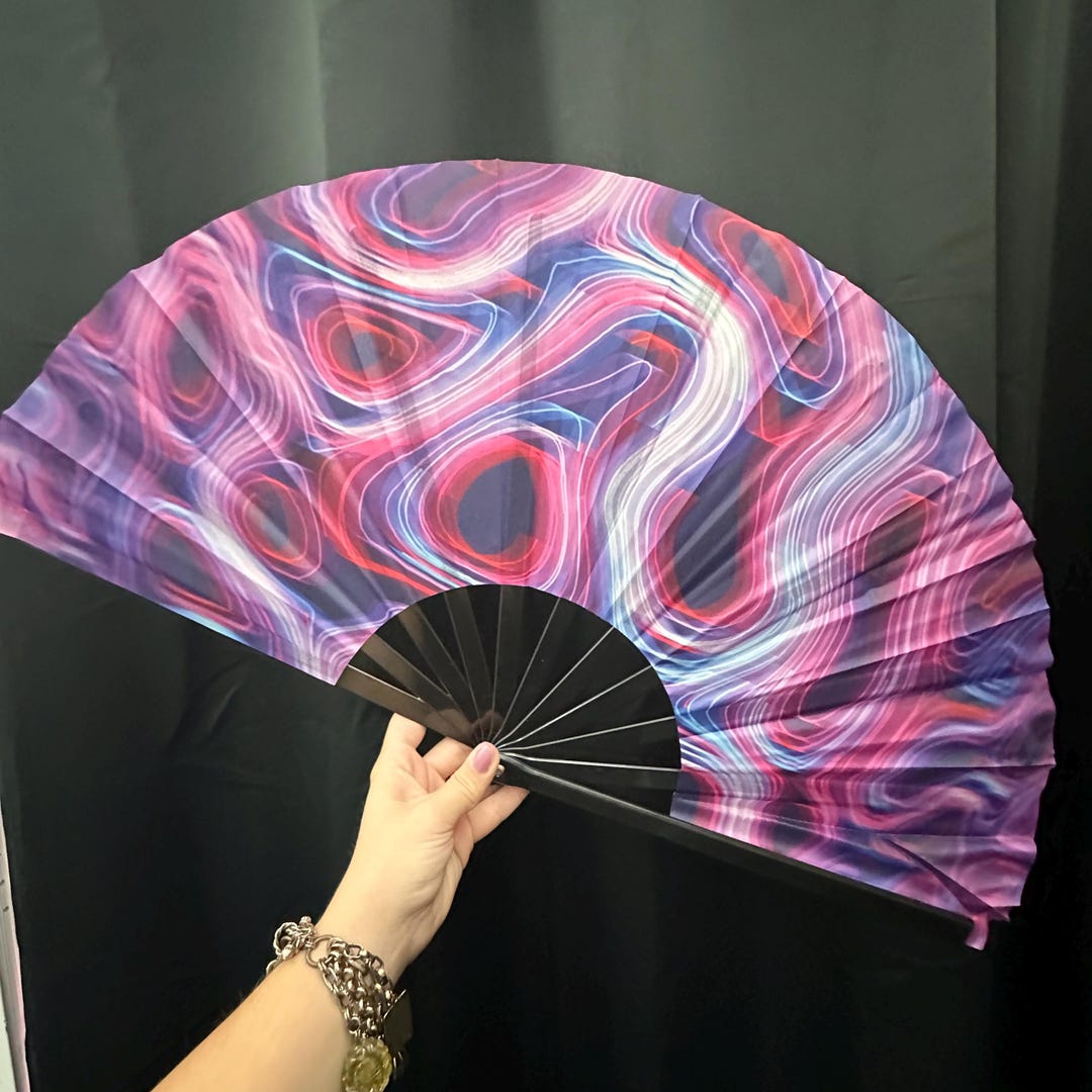 Flow Prop Rave Folding Festival Fan: Rave EDM Dance Performance Prop - Etsy