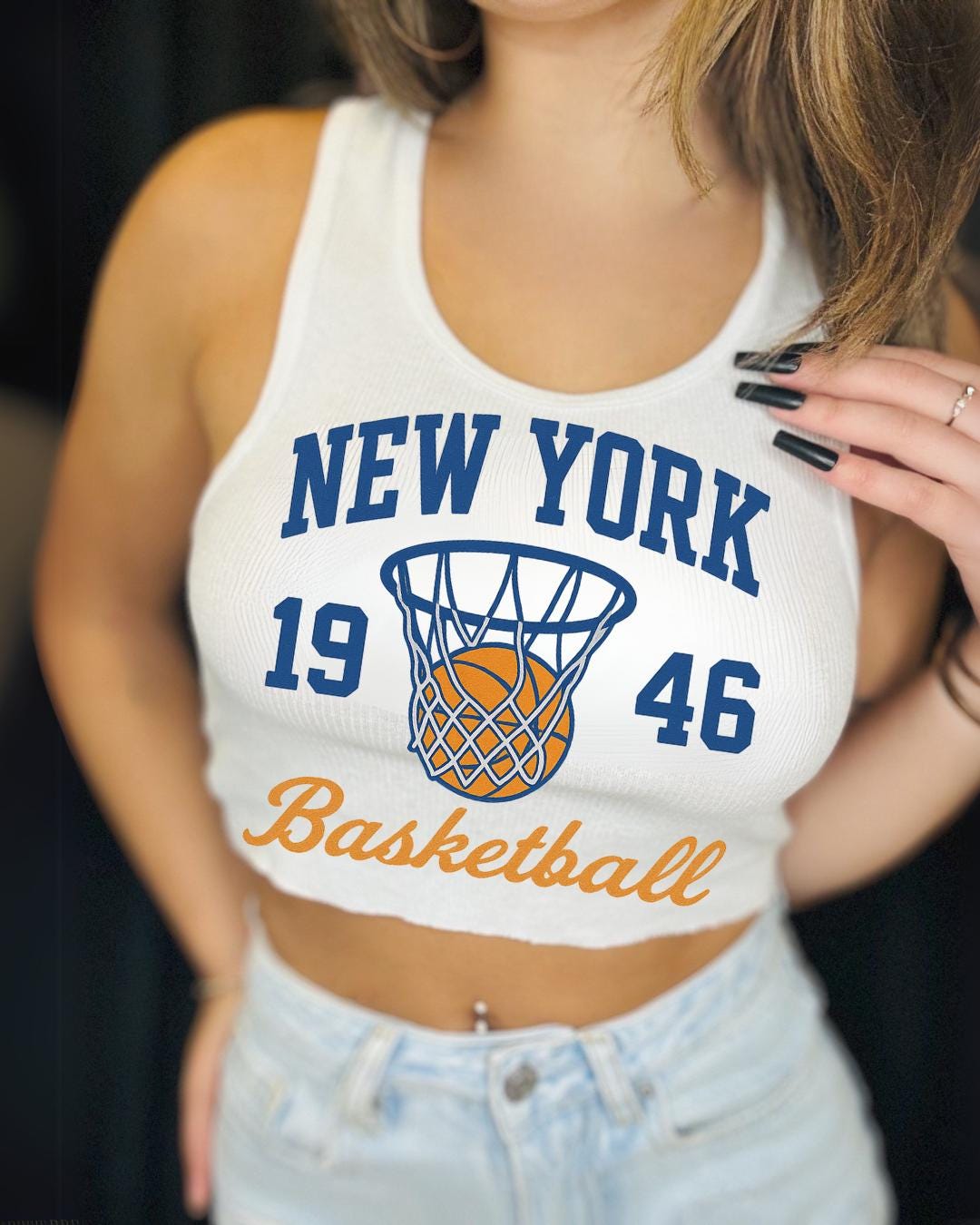 Knicks Crop Top