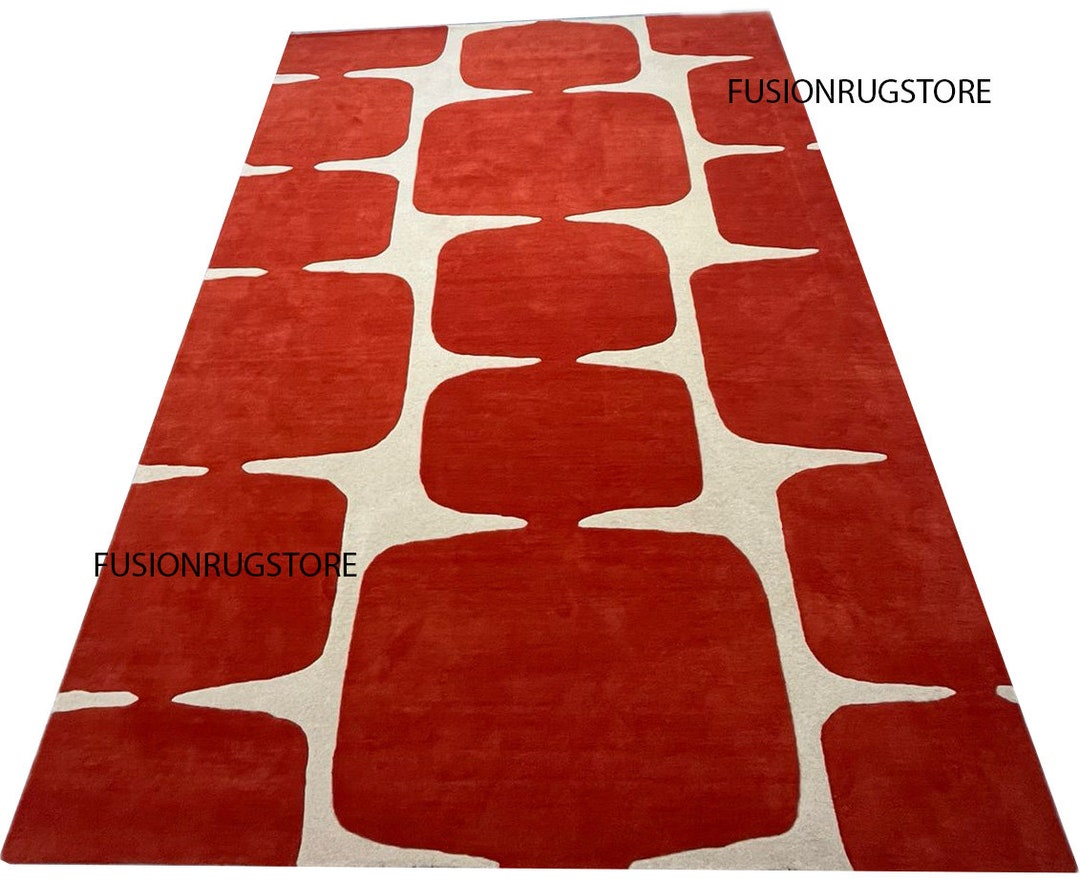 Modern Style Handmade Hand Tufted Large Area Rug 100% New Zealand ...