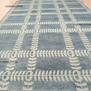 Turkish Gray rug with white accent Oushak Made to Order (In Any Size!) Hand Knotted Modern Oushak rug/ large area/sage/muted oushak rug.