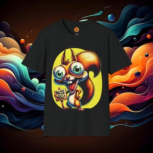 Camiseta divertida de ardilla juguetona - Camiseta cómoda "Nuts About You", sorpresa ideal de San Valentín para los alegres