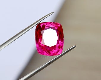 7.50 ct Pink Spinel Flawless Natural Spinel Loose Gemstone Certified Spinel Faceted cushion Cut Genuine Spinel Ring & Bracelet Size Spinel