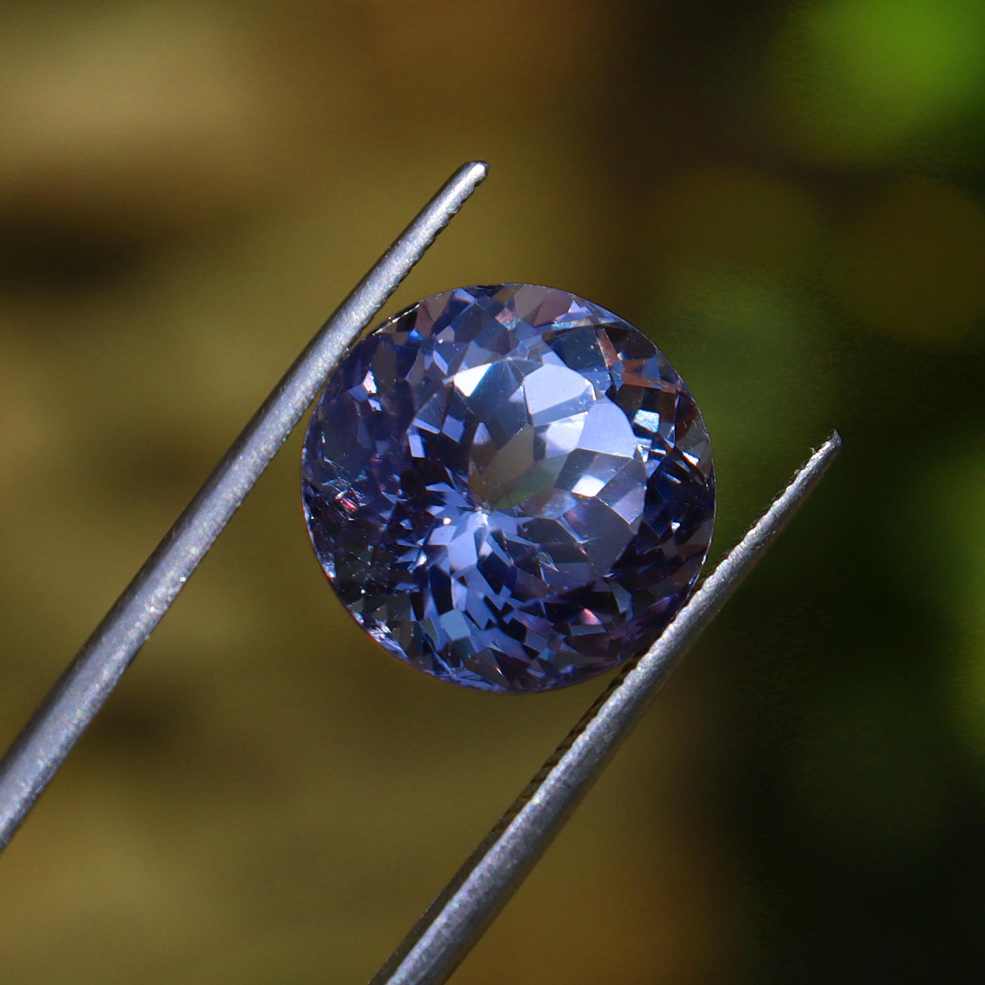 Mrd Color Color Change Alexandrite Natural Loose Gemstone 8.55 Ct Round Cut ...