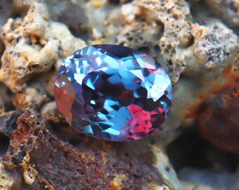 Alexandrite Naturelle – Pierre Précieuse Couleur Changeante, Ovale, 5,65 Carats, Certifiée AGSL