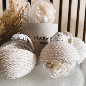 Boho Christmas balls in a set