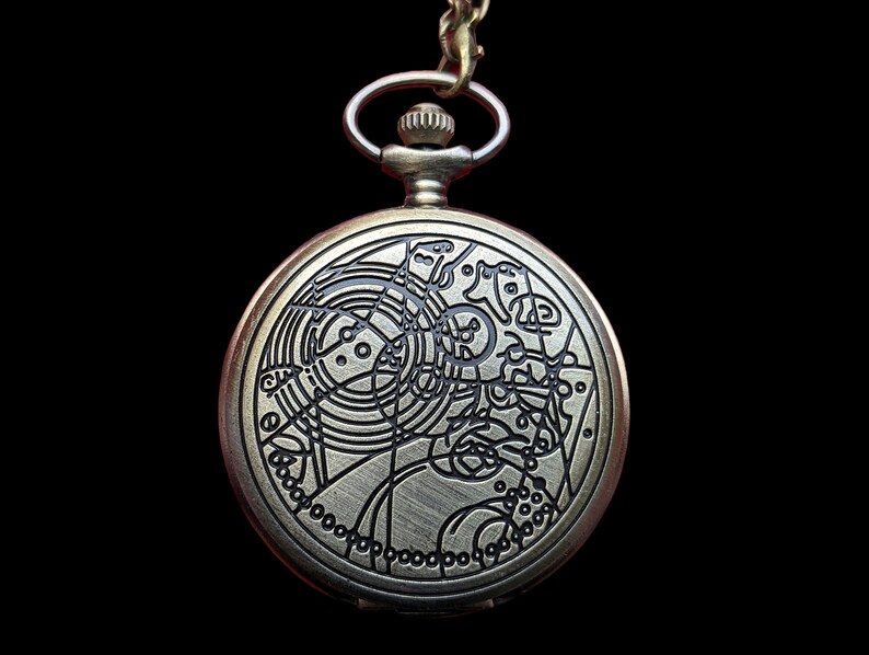 Doctor Who Time Lord Taschenuhr, perfektes Geschenk für Sie / Ihn / Ihre viktorianische Steampunk Taschenuhr Bild 2