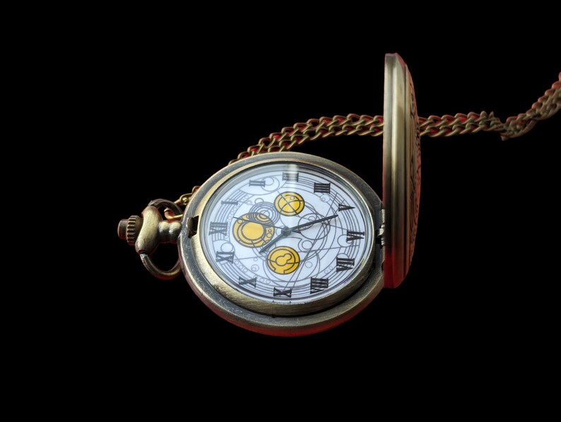 Doctor Who Time Lord Taschenuhr, perfektes Geschenk für Sie / Ihn / Ihre viktorianische Steampunk Taschenuhr Bild 3