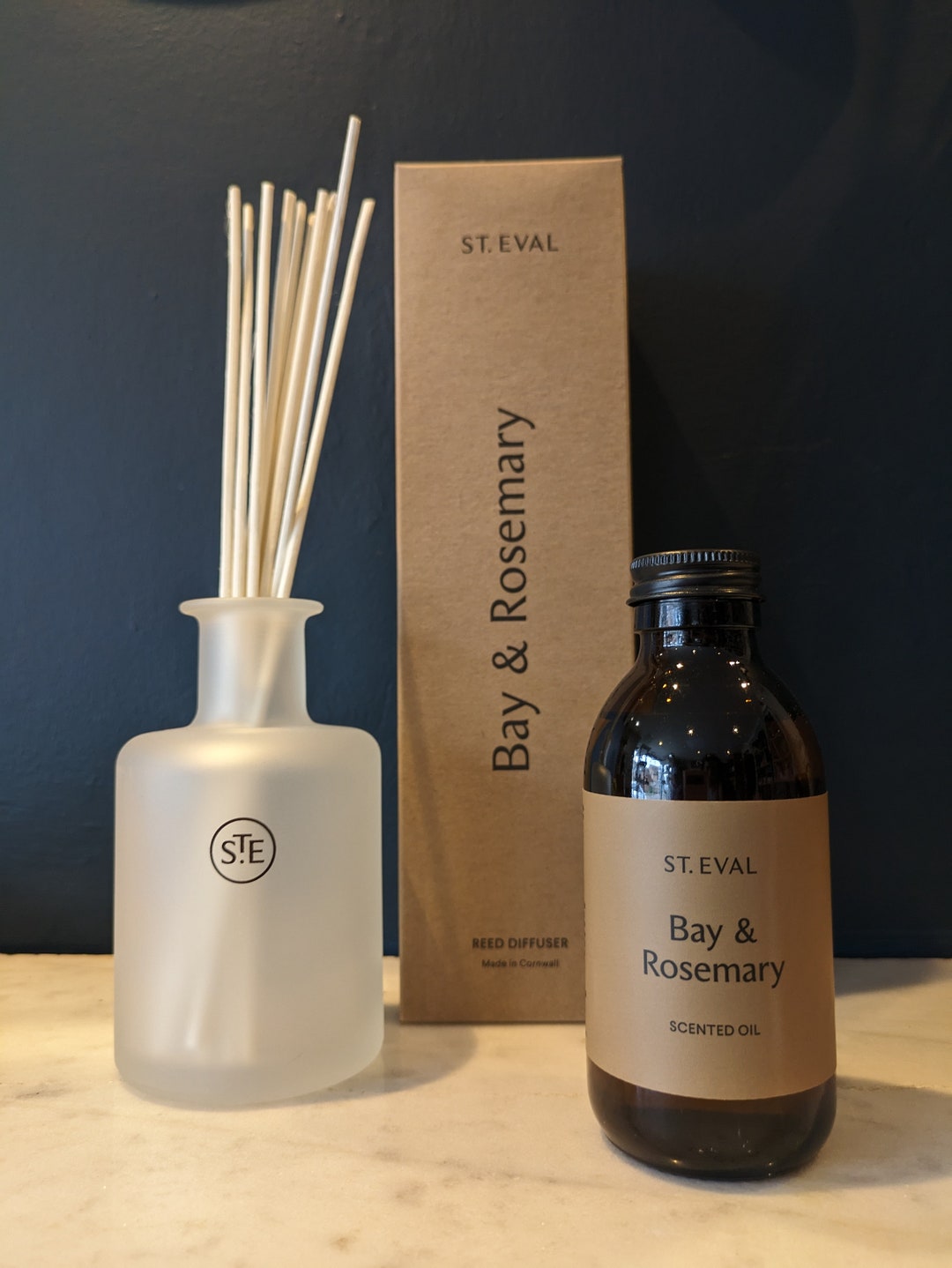 St Eval Bay and Rosemary Diffuser Set Etsy UK