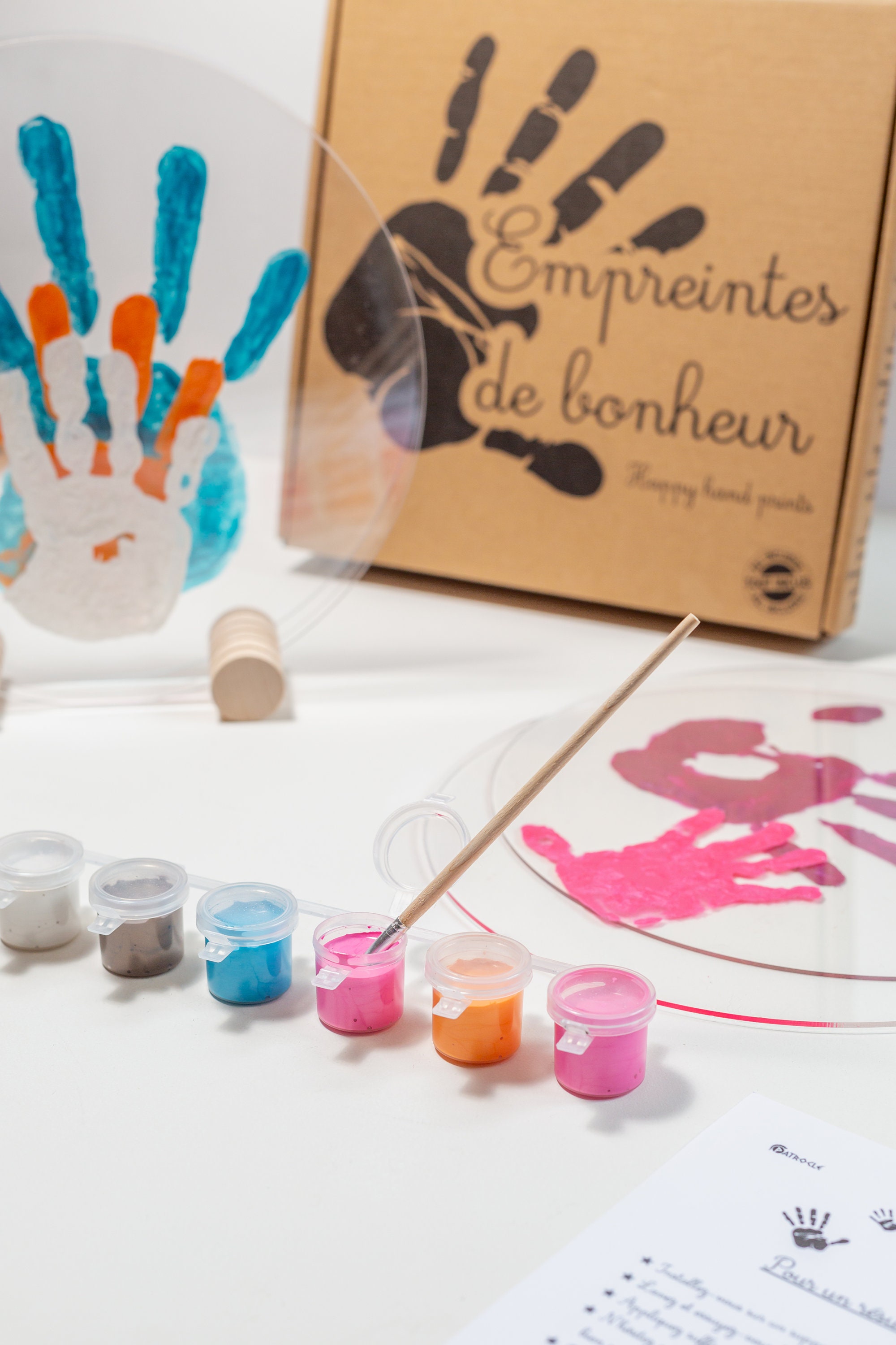 Kit D'empreintes De Mains Familiales Personnalisées Avec 6
