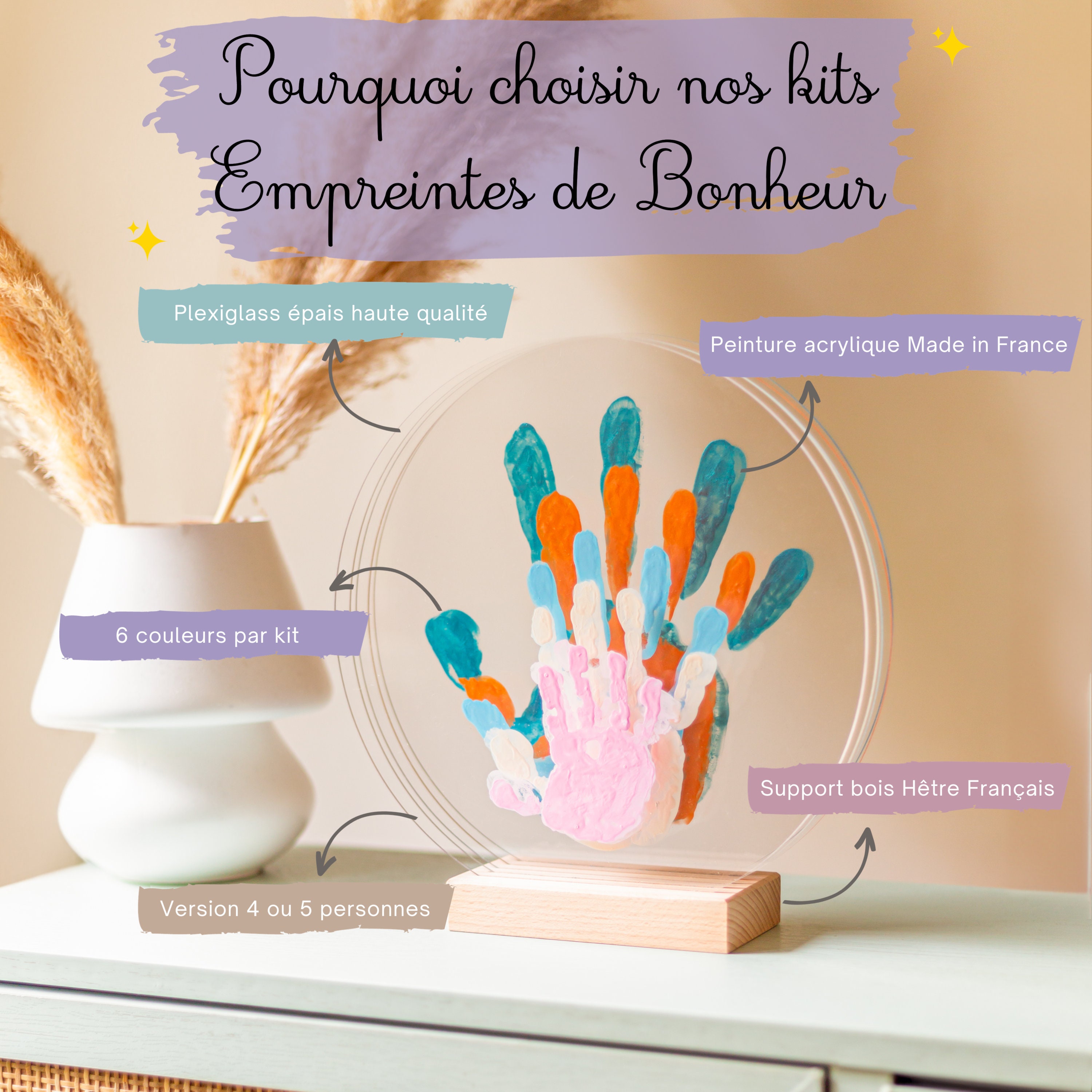 Activité Enfant Créative Peinture Au Doigt Pour Enfants - Crée Des Animaux Avec Tes Empreintes De Mains - SES Creative Peinture Hypoallergénique