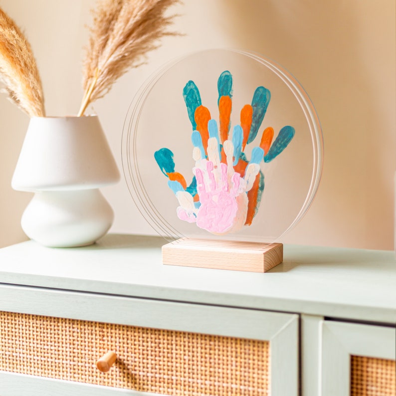 Handprint Set Handprint Kit for Family of 5 | Handprints With Colorful Acrylic Paint ...