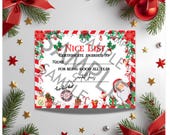 Santa’s Nice List Certificate | Christmas Printable for Kids | Holiday Certificate Digital Download PDF