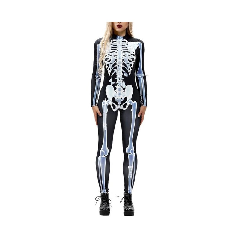 Skeleton Costume, Halloween Costumes for Women, Halloween Bodysuit