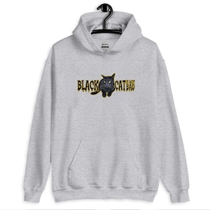 Tシャツ・カットソー +AMBLER+ Black cat unisex hooded sweatshirt black AHP1114 AMBLER Black Cat Over Fit Hoodie – SeoulSeoul