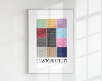 Eras Tour Setlist Print