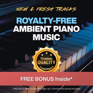Calming Meditation Music: Content Creator Bundle, Royalty Free BGM, Ambient Piano Instrumentals for Healing, Sleep, Yoga, Study & Focus Work